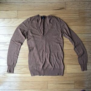 The Limited V-Neck Sweater in Brown